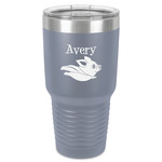 Flying Pigs 30 oz Stainless Steel Tumbler - Grey - Single-Sided (Personalized)