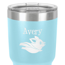 Flying Pigs 30 oz Stainless Steel Tumbler - Teal - Double-Sided (Personalized)