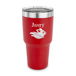 Flying Pigs 30 oz Stainless Steel Tumbler - Red - Single Sided (Personalized)