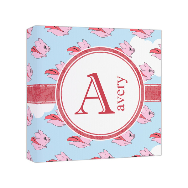 Custom Flying Pigs Canvas Print - 8x8 (Personalized)