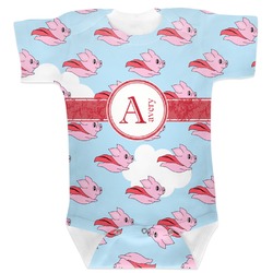 Flying Pigs Baby Bodysuit 12-18 (Personalized)