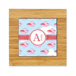 Flying Pigs Bamboo Trivet with Ceramic Tile Insert (Personalized)