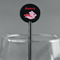 Flying Pigs Black Plastic 5.5" Stir Stick - Round - Main