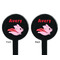 Flying Pigs Black Plastic 7" Stir Stick - Double Sided - Round - Front & Back