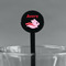 Flying Pigs Black Plastic 7" Stir Stick - Round - Main