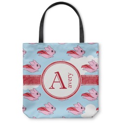 Flying Pigs Canvas Tote Bag - Medium - 16"x16" (Personalized)