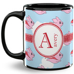 Flying Pigs 11 Oz Coffee Mug - Black (Personalized)