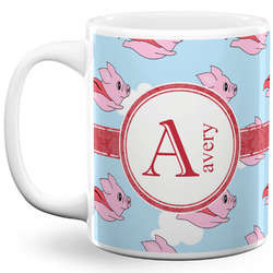 Flying Pigs 11 Oz Coffee Mug - White (Personalized)
