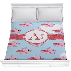 Flying Pigs Comforter - Full / Queen (Personalized)