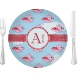 Flying Pigs 10" Glass Lunch / Dinner Plates - Single or Set (Personalized)