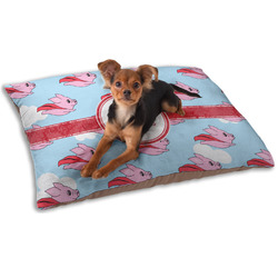 Flying Pigs Dog Bed - Small w/ Name and Initial
