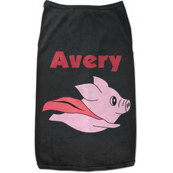 Flying Pigs Black Pet Shirt - 3XL (Personalized)