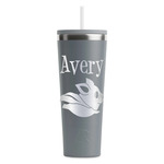 Flying Pigs RTIC Everyday Tumbler with Straw - 28oz - Grey - Double-Sided (Personalized)