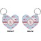 Flying Pigs Heart Keychain (Front + Back)