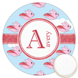 Flying Pigs Printed Cookie Topper - 3.25" (Personalized)