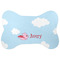 Flying Pigs Large Bone Shaped Mat - Flat