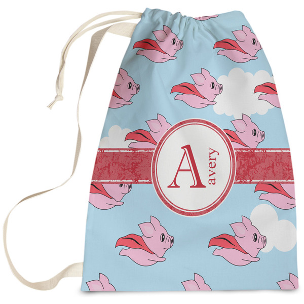 Custom Flying Pigs Laundry Bag - Large (Personalized)