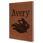 Flying Pigs Leather Sketchbook - Large - Single Sided (Personalized)