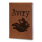 Flying Pigs Leatherette Journals - Large - Double Sided - Angled View