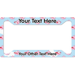 Flying Pigs License Plate Frame - Style A (Personalized)