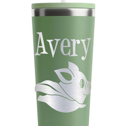 Flying Pigs RTIC Everyday Tumbler with Straw - 28oz - Light Green - Double-Sided (Personalized)