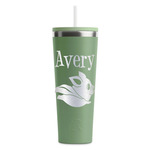 Flying Pigs RTIC Everyday Tumbler with Straw - 28oz - Light Green - Double-Sided (Personalized)