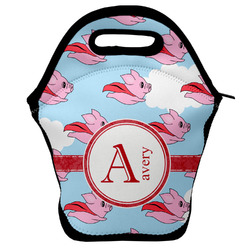 Flying Pigs Lunch Bag w/ Name and Initial