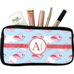Flying Pigs Makeup / Cosmetic Bag - Small (Personalized)