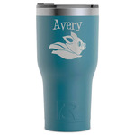 Flying Pigs RTIC Tumbler - Dark Teal - Laser Engraved - Single-Sided (Personalized)