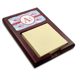 Flying Pigs Red Mahogany Sticky Note Holder (Personalized)