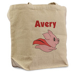 Flying Pigs Reusable Cotton Grocery Bag - Single (Personalized)