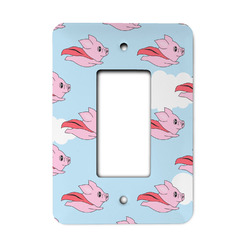 Flying Pigs Rocker Style Light Switch Cover - Single Switch