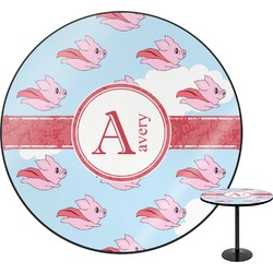 Flying Pigs Round Table - 30" (Personalized)