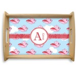 Flying Pigs Natural Wooden Tray - Small (Personalized)