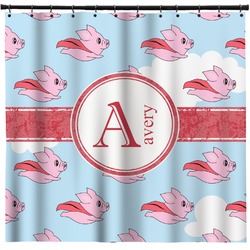 Flying Pigs Shower Curtain - 71" x 74" (Personalized)