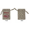 Flying Pigs Small Burlap Gift Bag - Front Approval