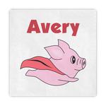 Flying Pigs Standard Decorative Napkins (Personalized)