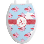 Flying Pigs Toilet Seat Decal - Elongated (Personalized)