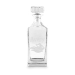 Flying Pigs Whiskey Decanter - 30 oz Square (Personalized)