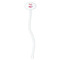 Flying Pigs White Plastic 7" Stir Stick - Oval - Single Stick