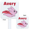 Flying Pigs White Plastic Stir Stick - Double Sided - Approval
