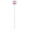 Flying Pigs White Plastic Stir Stick - Double Sided - Square - Single Stick