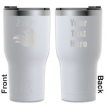 Flying Pigs RTIC Tumbler - White - Engraved Front & Back (Personalized)