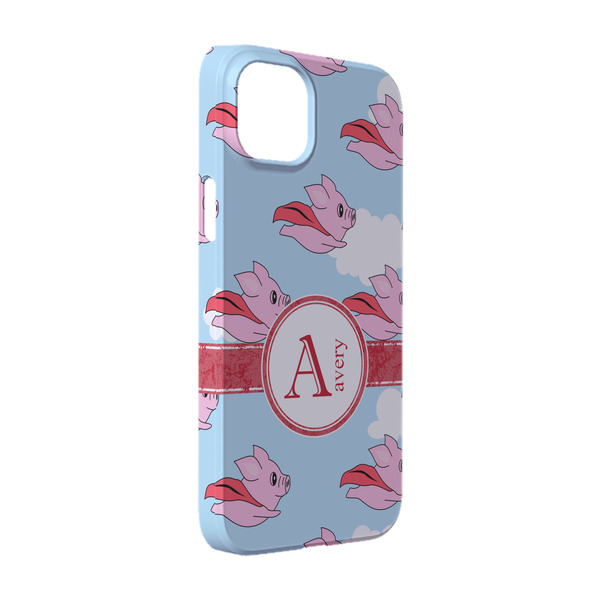 Custom Flying Pigs iPhone Case - Plastic - iPhone 14 Pro (Personalized)