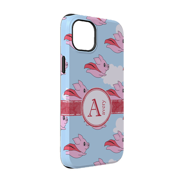 Custom Flying Pigs iPhone Case - Rubber Lined - iPhone 14 (Personalized)