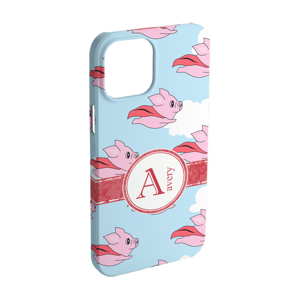 Custom Flying Pigs iPhone Case - Plastic - iPhone 15 (Personalized)