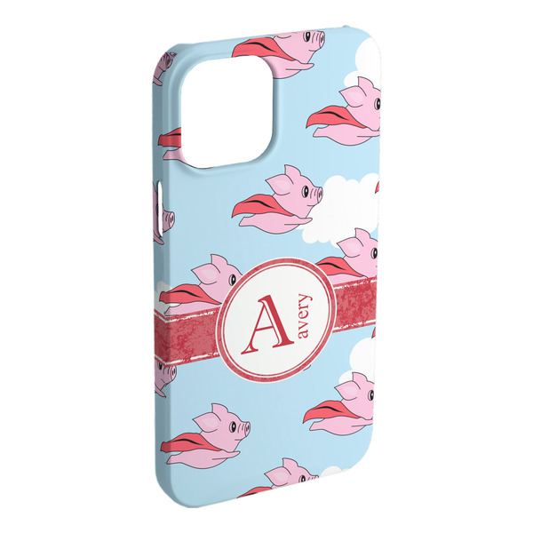 Custom Flying Pigs iPhone Case - Plastic - iPhone 15 Plus (Personalized)