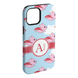 Flying Pigs iPhone Case - Rubber Lined - iPhone 15 Pro Max (Personalized)