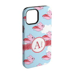 Flying Pigs iPhone Case - Rubber Lined - iPhone 15 Pro (Personalized)