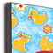 Rubber Duckies & Flowers 11x14 Wood Print - Closeup